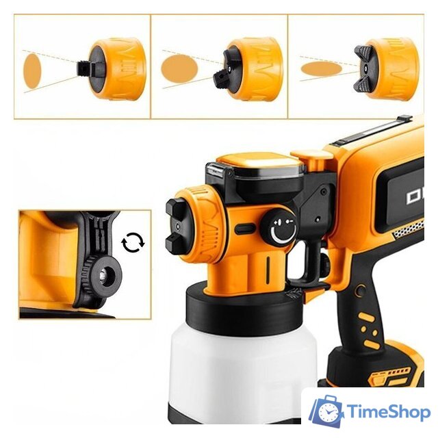 Краскораспылитель Deko DKSG20K4 (с 1-им АКБ) - Изображение №7 — Интернет-магазин Time-Shop