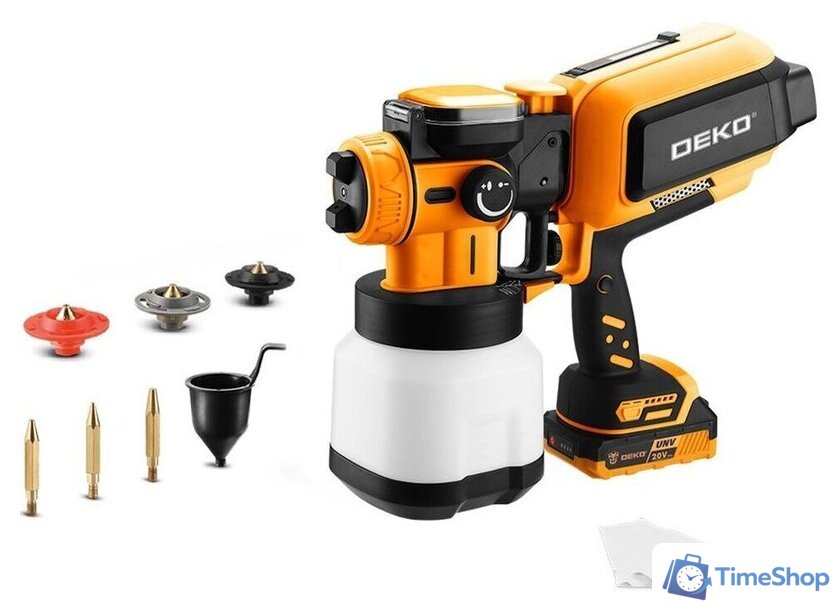 Краскораспылитель Deko DKSG20K4 (с 1-им АКБ) - Изображение №1 — Интернет-магазин Time-Shop