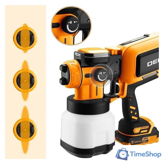 Краскораспылитель Deko DKSG20K4 (с 1-им АКБ) - Изображение №6 — Интернет-магазин Time-Shop