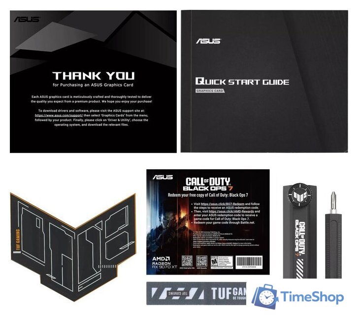 Видеокарта ASUS TUF Gaming Radeon RX 9070 XT COD BO7 Special Edition TUF-RX9070XT-O16G-COD-BO7 - Изображение №12 — Интернет-магазин Time-Shop