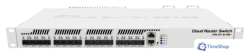 Управляемый коммутатор 3-го уровня Mikrotik CRS317-1G-16S+RM - Изображение №1 — Интернет-магазин Time-Shop