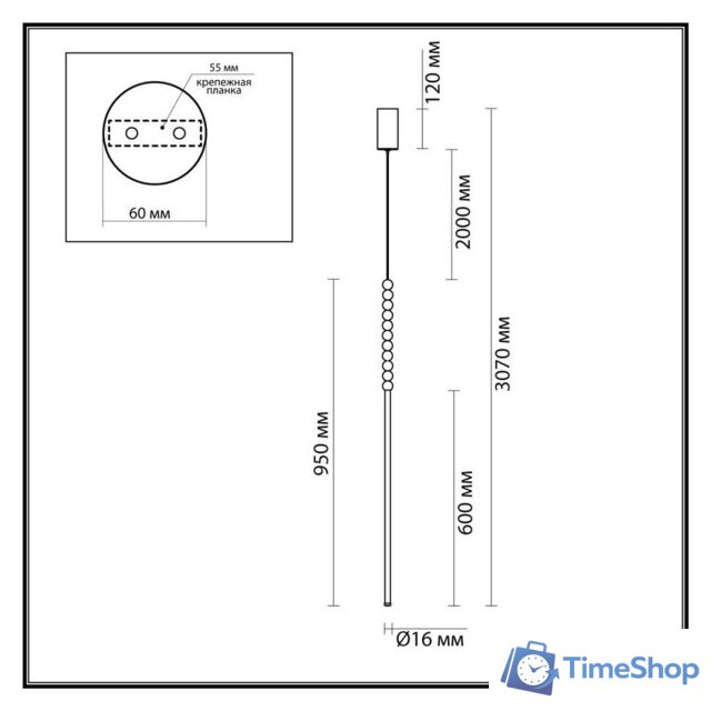 Подвесная люстра Odeon Light Monella 6639/12L - Изображение №5 — Интернет-магазин Time-Shop
