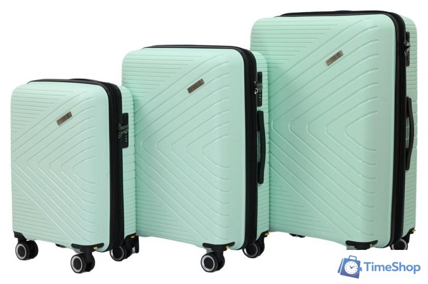 Чемодан-спиннер Pride РР-202 (M, мятный) - Изображение №11 — Интернет-магазин Time-Shop