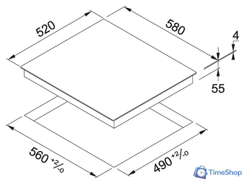Варочная панель Franke FHSM 603 3I DZ BK - Изображение №2 — Интернет-магазин Time-Shop