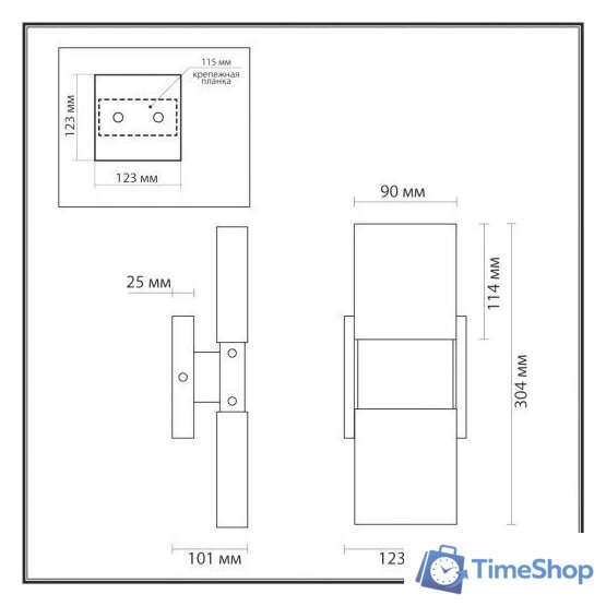Бра Odeon Light Ricci 4365/5WL - Изображение №2 — Интернет-магазин Time-Shop