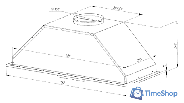 Кухонная вытяжка Akpo Neva II 80 WK-9 (нержавеющая сталь) - Изображение №10 — Интернет-магазин Time-Shop