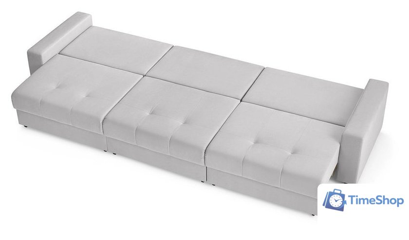 Диван Mio Tesoro Манчестер 292 1.5ек-1.5ек-1.5ек (841 светло-серый) - Изображение №9 — Интернет-магазин Time-Shop