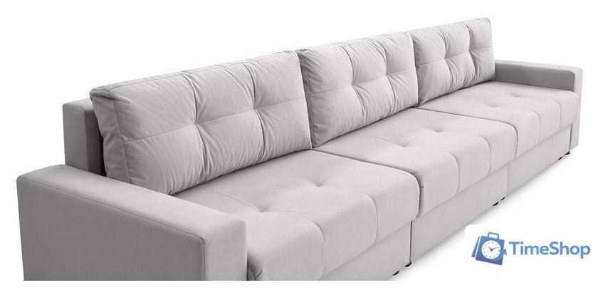 Диван Mio Tesoro Манчестер 292 1.5ек-1.5ек-1.5ек (841 светло-серый) - Изображение №4 — Интернет-магазин Time-Shop