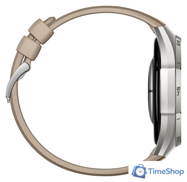 Умные часы Huawei Watch GT 6 Pro 46 мм (серебристый, с коричневым плетеным ремешком, международная версия) - Изображение №6 — Интернет-магазин Time-Shop