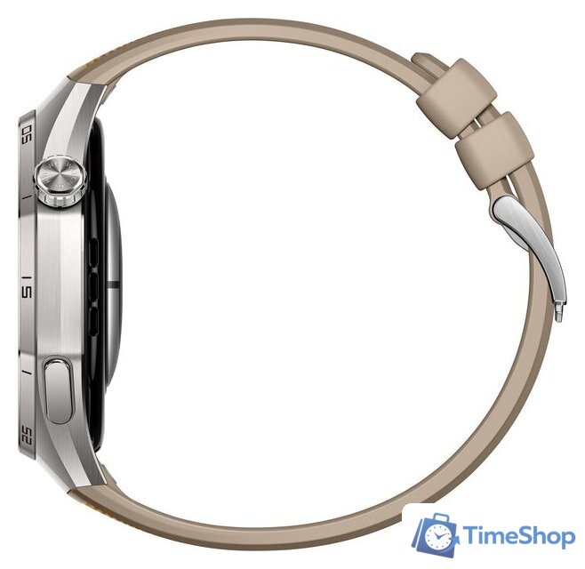 Умные часы Huawei Watch GT 6 Pro 46 мм (серебристый, с коричневым плетеным ремешком, международная версия) - Изображение №5 — Интернет-магазин Time-Shop