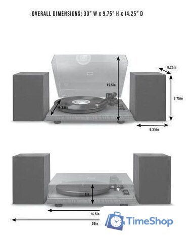 Виниловый проигрыватель Crosley C62 Black - Изображение №8 — Интернет-магазин Time-Shop