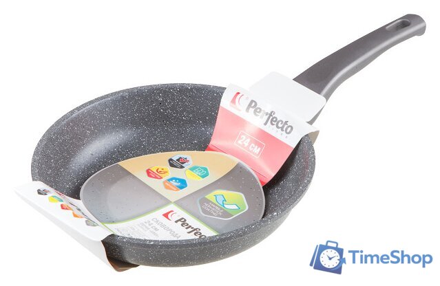 Сковорода Perfecto Linea Grey 24 см [55-240111] - Изображение №1 — Интернет-магазин Time-Shop