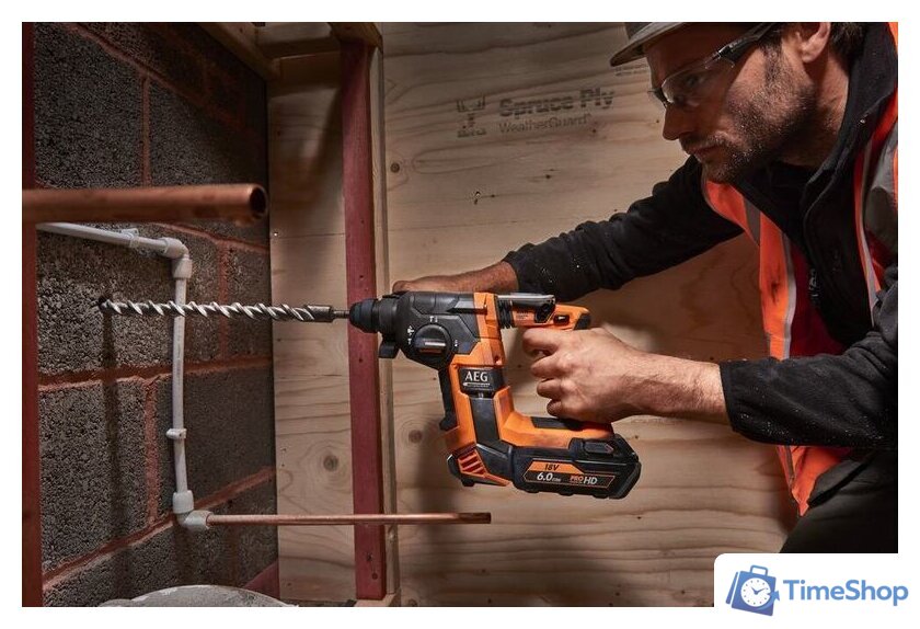 Перфоратор AEG Powertools BBH 18BL LI-502C 4935464753 (с 2-мя АКБ, кейс) - Изображение №4 — Интернет-магазин Time-Shop