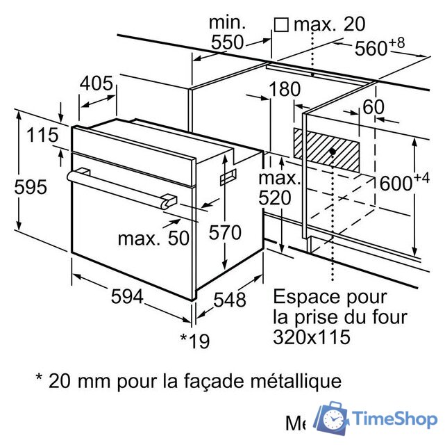 Электрический духовой шкаф Bosch Serie 2 HBF133BA0 - Изображение №7 — Интернет-магазин Time-Shop