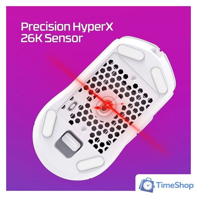 Игровая мышь HyperX Pulsefire Haste 2 Wireless (белый) - Изображение №6 — Интернет-магазин Time-Shop