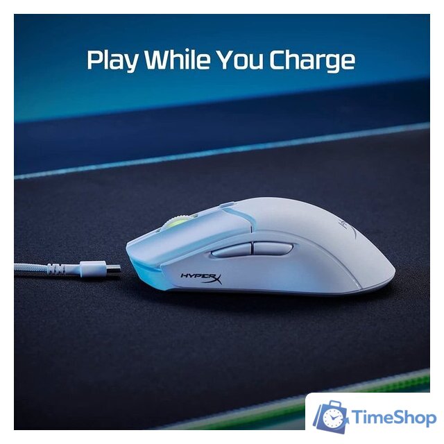 Игровая мышь HyperX Pulsefire Haste 2 Wireless (белый) - Изображение №9 — Интернет-магазин Time-Shop