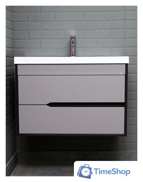  Домино Тумба под умывальник Unit 80 Karat В2 (серый тауп) - Изображение №2 — Интернет-магазин Time-Shop