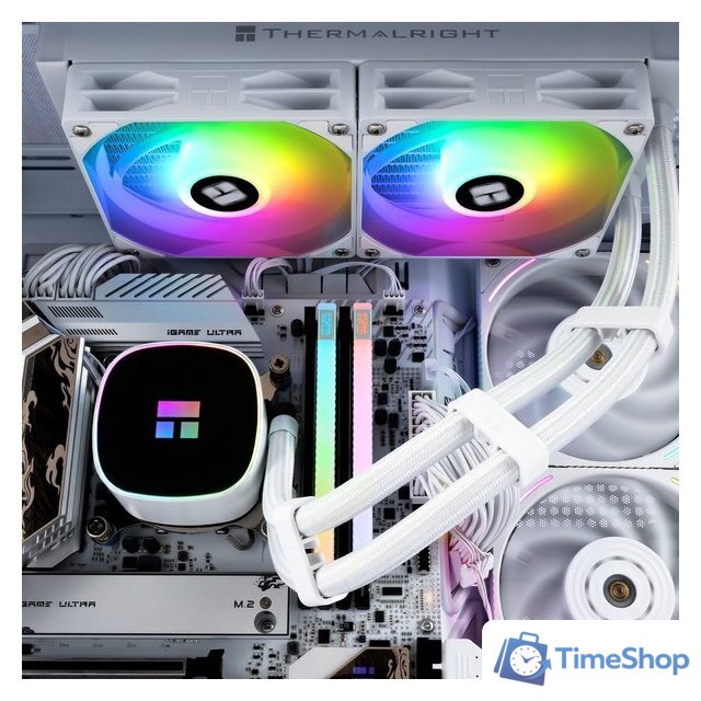 Система жидкостного охлаждения для процессора Thermalright Frozen Horizon 240 ARGB V2 (белый) - Изображение №9 — Интернет-магазин Time-Shop