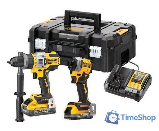  DeWalt DCK2052H1E1T (шуруповерт, винтоверт, 2 АКБ, кейс) - Изображение №1 — Интернет-магазин Time-Shop