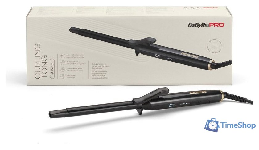 Круглая  плойка BaByliss PRO Curling Tong BAB2491E - Изображение №1 — Интернет-магазин Time-Shop