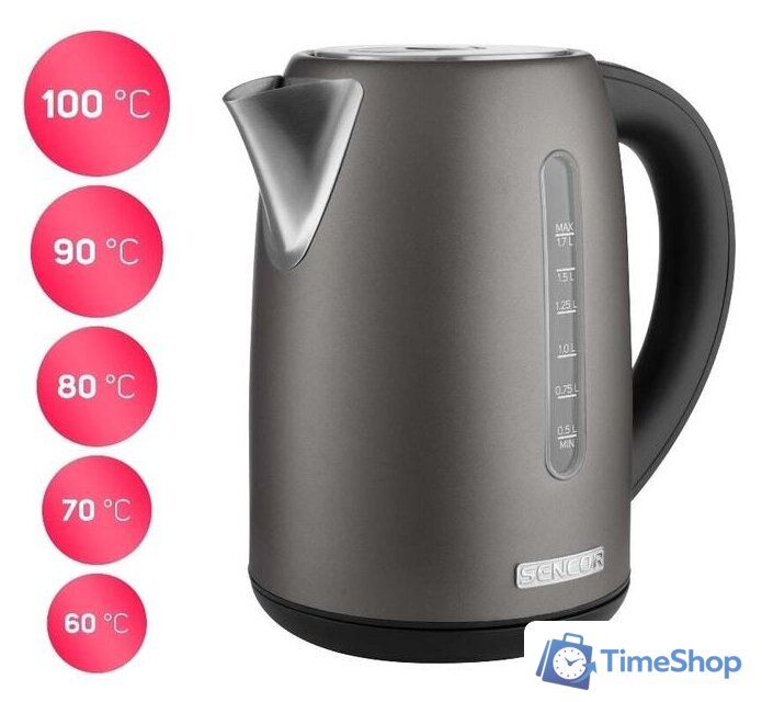 Электрический чайник Sencor SWK 7708BK - Изображение №2 — Интернет-магазин Time-Shop
