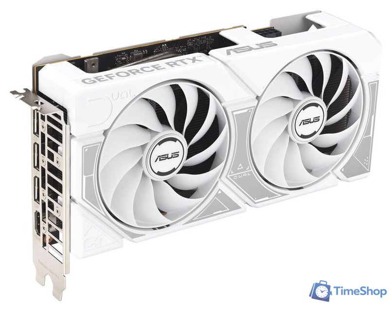 Видеокарта ASUS Dual GeForce RTX 5060 8GB GDDR7 White OC Edition DUAL-RTX5060-O8G-WHITE - Изображение №1 — Интернет-магазин Time-Shop