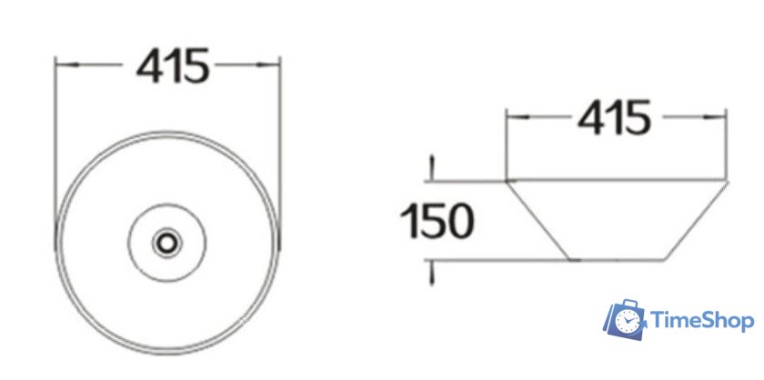 Умывальник SantiLine SL-1068 - Изображение №2 — Интернет-магазин Time-Shop