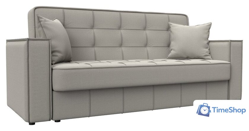 Диван Лига диванов Лига-068 книжка 129830 (рогожка амур 02 бежевый) - Изображение №1 — Интернет-магазин Time-Shop