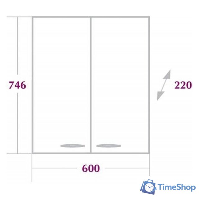  Onika Шкаф Кредо 60 [306003] - Изображение №3 — Интернет-магазин Time-Shop