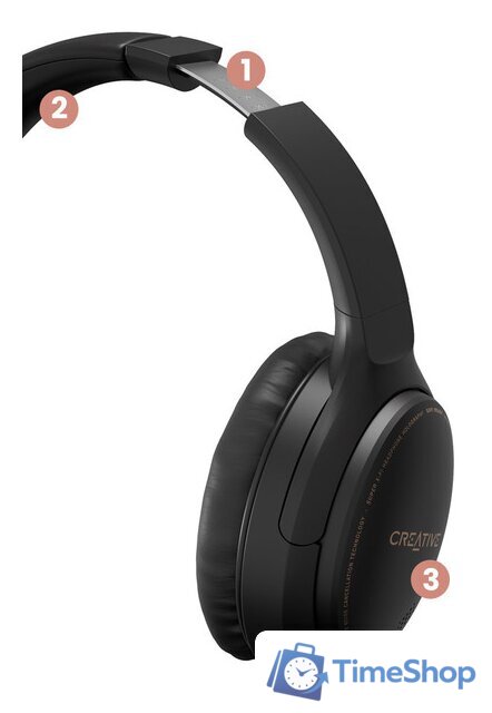 Наушники Creative Zen Hybrid (черный) - Изображение №4 — Интернет-магазин Time-Shop