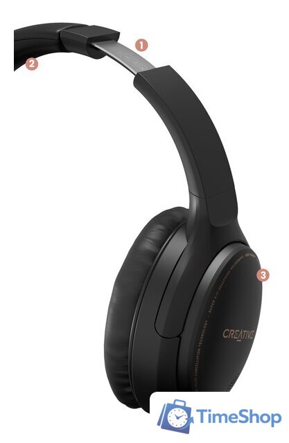 Наушники Creative Zen Hybrid (черный) - Изображение №5 — Интернет-магазин Time-Shop