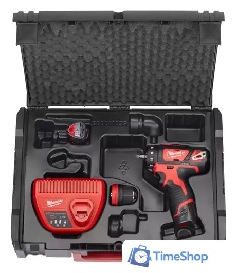 Дрель-шуруповерт Milwaukee M12 BDDXKIT-202C 4933447836 (с 2-мя АКБ, кейс) - Изображение №7 — Интернет-магазин Time-Shop