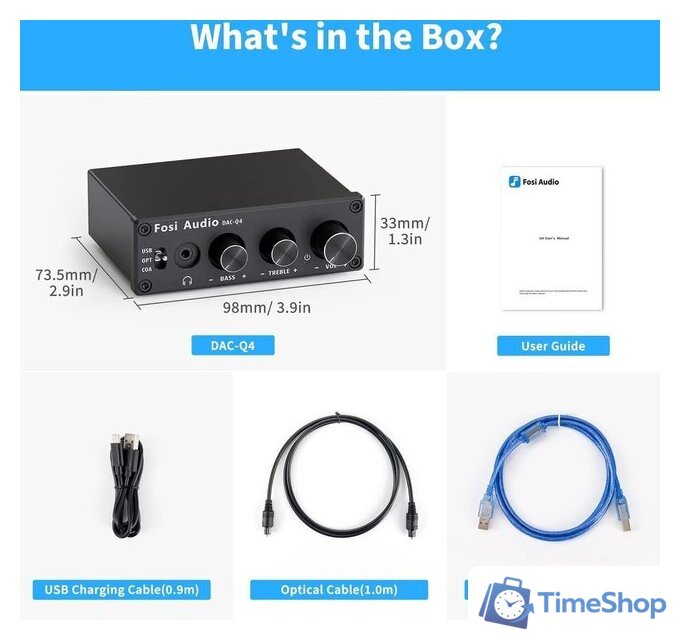 Настольный усилитель Fosi Audio Q4 - Изображение №4 — Интернет-магазин Time-Shop