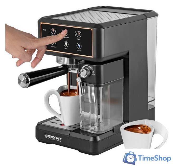 Рожковая кофеварка Endever Costa-1091 - Изображение №9 — Интернет-магазин Time-Shop