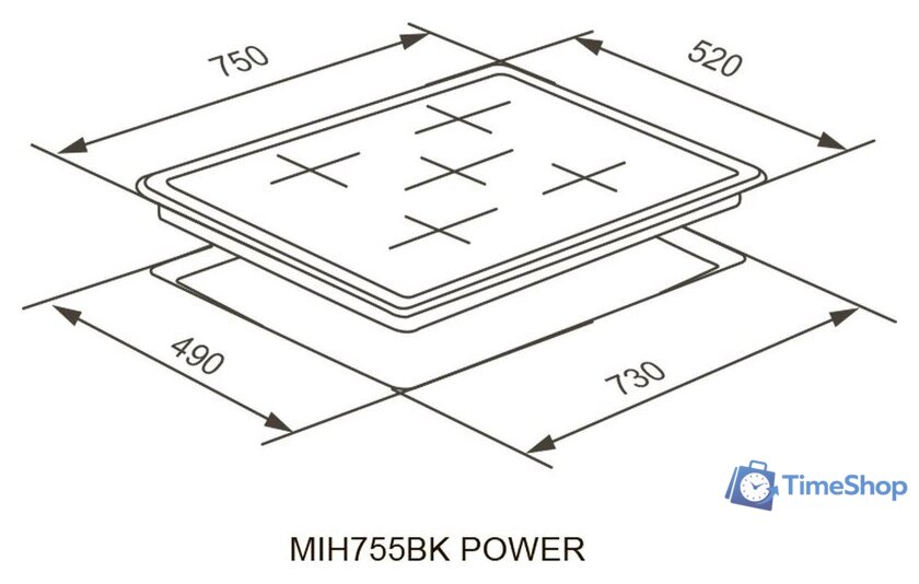 Варочная панель Meferi MIH755BK Power - Изображение №10 — Интернет-магазин Time-Shop