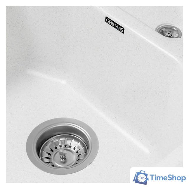 Кухонная мойка Gerhans E08 (белый) - Изображение №4 — Интернет-магазин Time-Shop