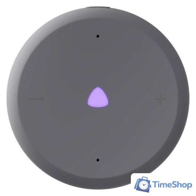 Умная колонка Яндекс Станция Лайт 2 без часов (серый) - Изображение №2 — Интернет-магазин Time-Shop