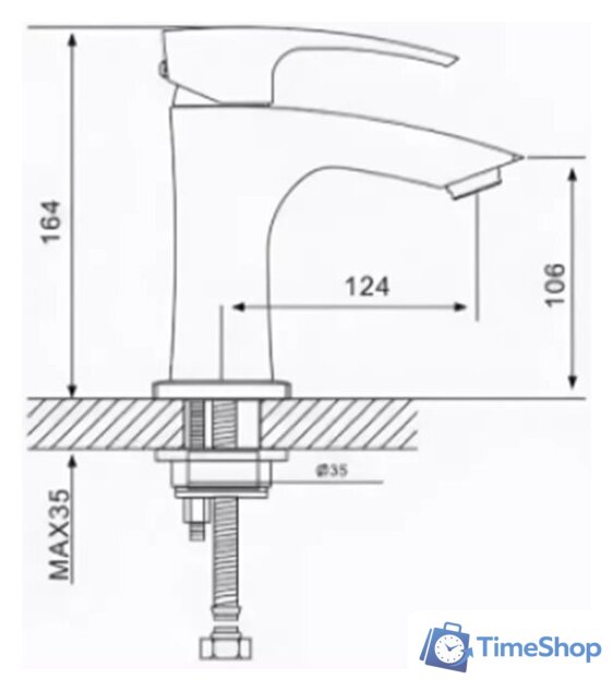 Смеситель Gappo G1207 - Изображение №2 — Интернет-магазин Time-Shop