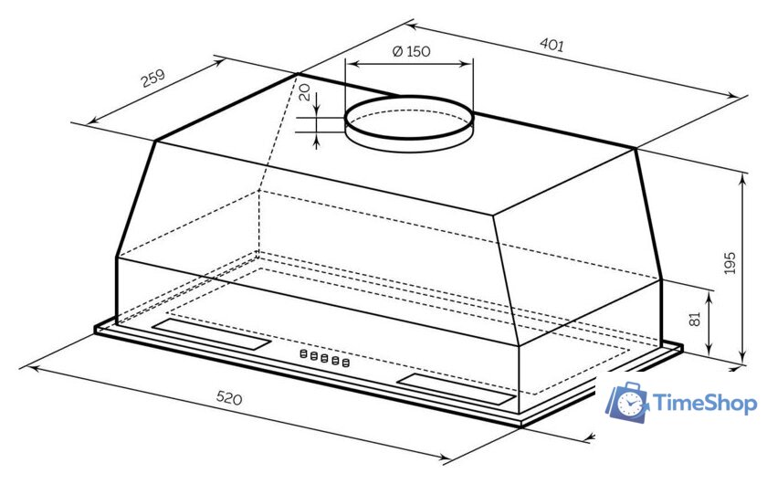 Кухонная вытяжка LEX Hyper 600 BBL - Изображение №7 — Интернет-магазин Time-Shop