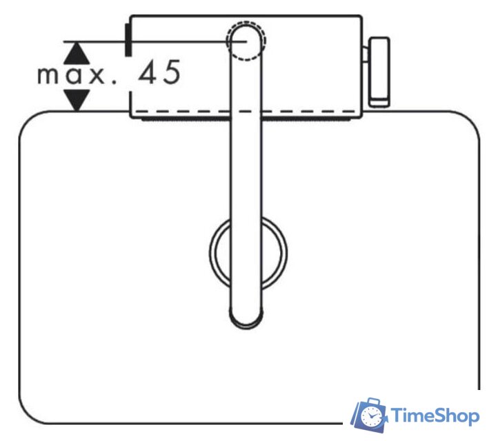 Смеситель Hansgrohe Aquno Select M81 73830670 (матовый черный) - Изображение №3 — Интернет-магазин Time-Shop