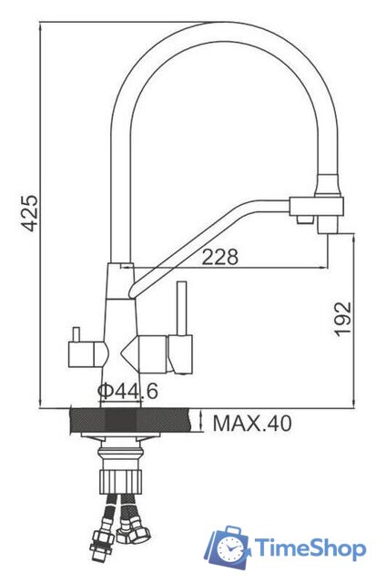 Смеситель Ledeme L74855-2 - Изображение №2 — Интернет-магазин Time-Shop