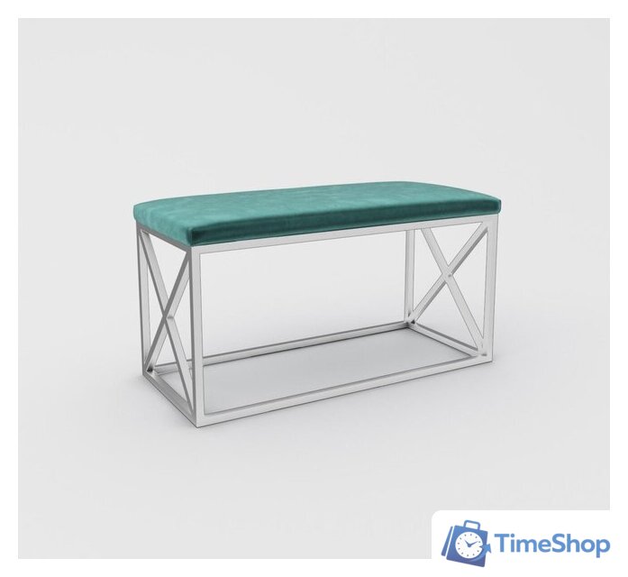 Банкетка Hype Mebel Куб (белый/зеленый) - Изображение №1 — Интернет-магазин Time-Shop