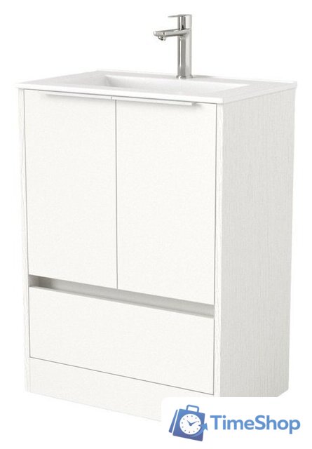  Дабер Тумба под умывальник 017 60 Т17.6.0.5Б (белый древесный/ручка белая) - Изображение №1 — Интернет-магазин Time-Shop