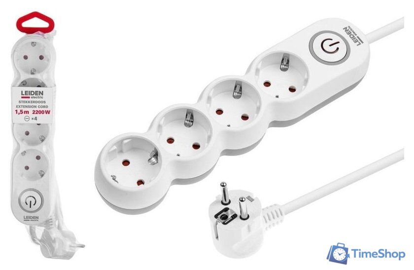 Удлинитель Leiden Electric 805044 (1.5м) - Изображение №1 — Интернет-магазин Time-Shop