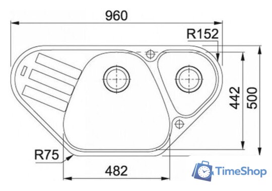 Кухонная мойка Franke Antea AZG 661-E (серый) - Изображение №2 — Интернет-магазин Time-Shop