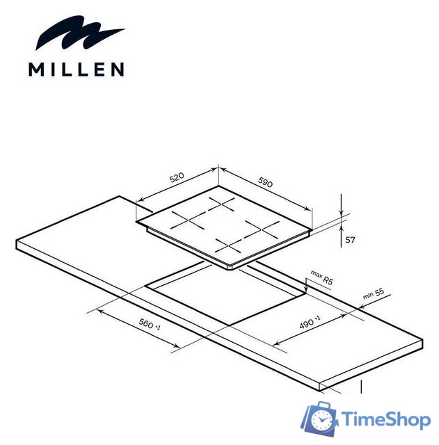 Варочная панель Millen MIH 601 BL - Изображение №6 — Интернет-магазин Time-Shop
