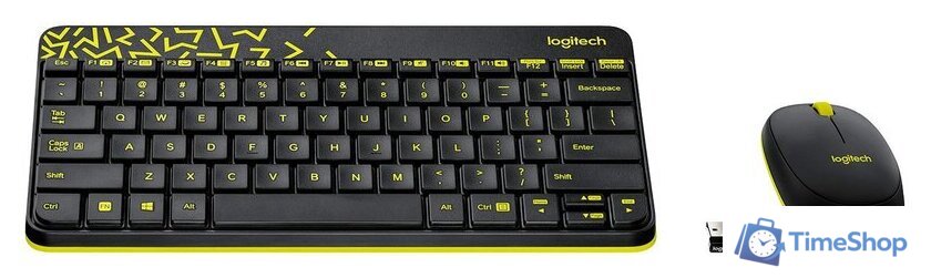 Офисный набор Logitech MK240 Nano 920-008198 (черный) - Изображение №2 — Интернет-магазин Time-Shop