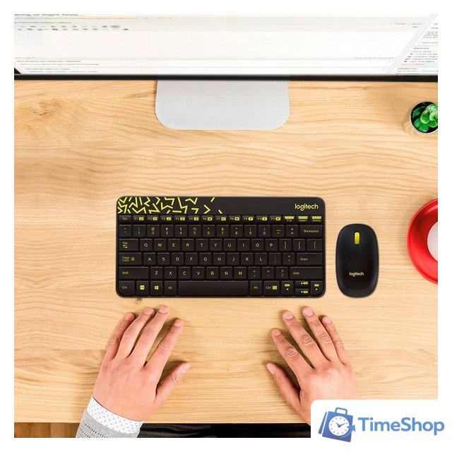Офисный набор Logitech MK240 Nano 920-008198 (черный) - Изображение №3 — Интернет-магазин Time-Shop