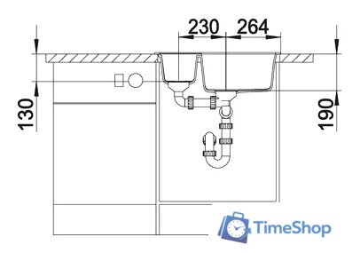 Кухонная мойка Blanco Metra 6 (темная скала) [518874] - Изображение №2 — Интернет-магазин Time-Shop