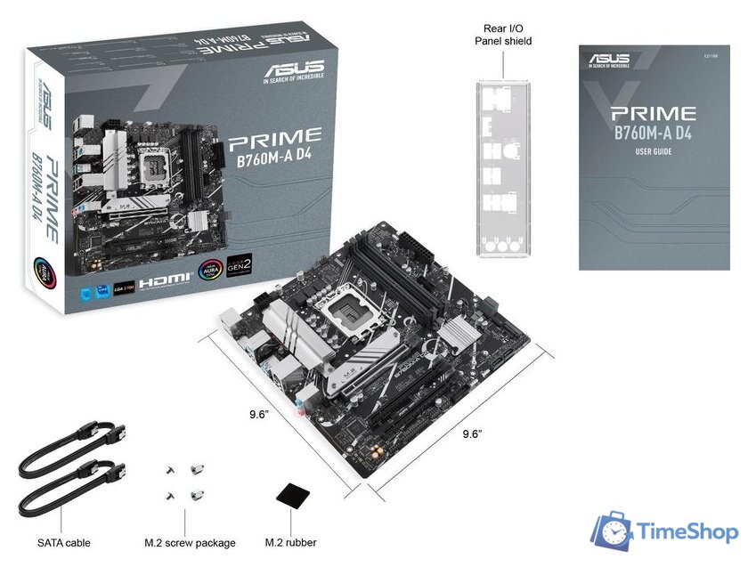 Материнская плата ASUS Prime B760M-A D4-CSM - Изображение №6 — Интернет-магазин Time-Shop